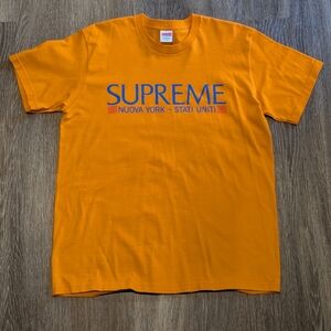 Supreme Short Sleeve Shirt - Orange - Men's Medium